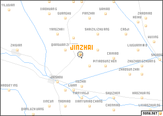 map of Jinzhai