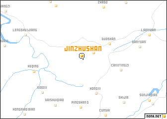 map of Jinzhushan
