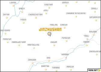 map of Jinzhushan