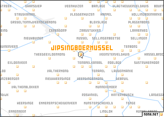 map of Jipsingboermussel