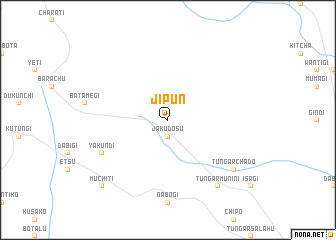 map of Jipun