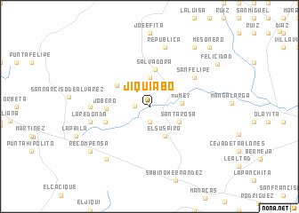 map of Jiquiabo