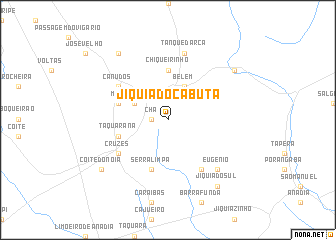 map of Jiquiá do Cabutã