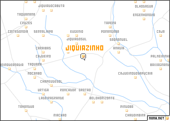 map of Jiquiàzinho