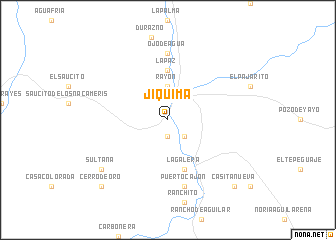 map of Jiquima