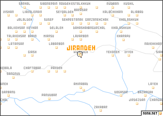 map of Jīrandeh