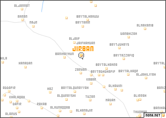 map of Jirbān