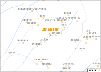 map of Jīrestān