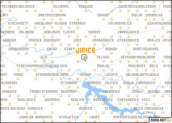 map of Jiřice