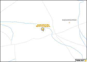 map of Jirin Gol