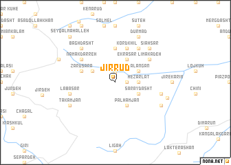 map of Jīr Rūd