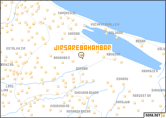 map of Jīrsar-e Bahambar