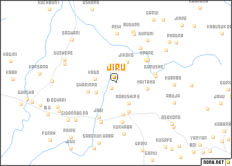 map of Jiru