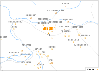 map of Jīsqān