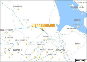 map of Jisr Abū Ḩajar