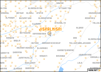 map of Jisr al Mişrī