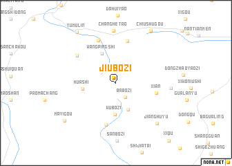 map of Jiubozi