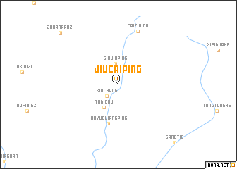map of Jiucaiping