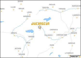 map of Jiucangcun