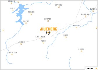 map of Jiucheng