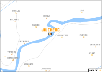 map of Jiucheng