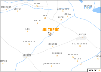 map of Jiucheng