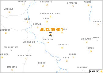 map of Jiucunshan