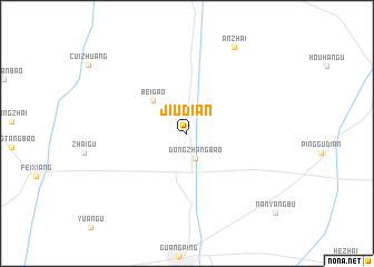 map of Jiudian