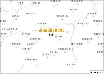 map of Jiudouzhong