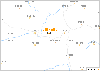 map of Jiufeng