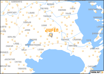 map of Jiufen