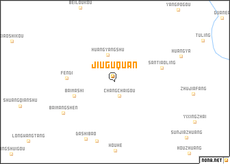 map of Jiuguquan