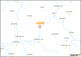 map of Jiuhe