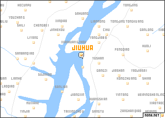 map of Jiuhua