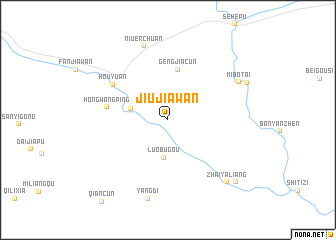 map of Jiujiawan