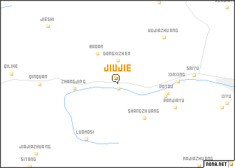 map of Jiujie