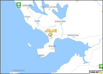 map of Jiujie