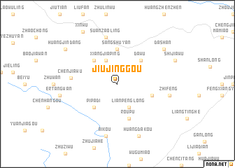 map of Jiujinggou