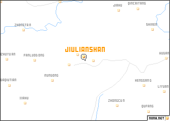 map of Jiulianshan