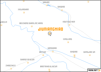 map of Jiuniangmiao
