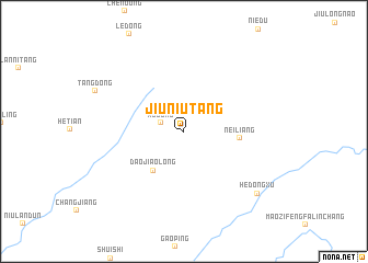 map of Jiuniutang