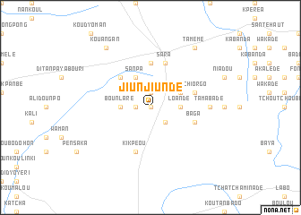 map of Jiunjiundé
