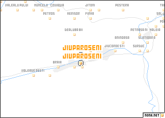 map of Jiu Paroşeni