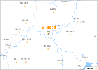 map of Jiuqian