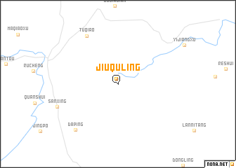 map of Jiuquling