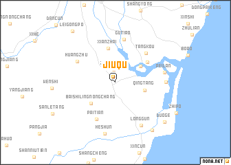 map of Jiuqu