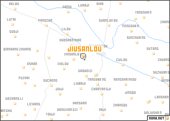 map of Jiusanlou