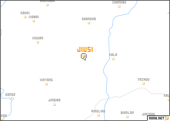 map of Jiusi