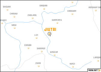 map of Jiutai