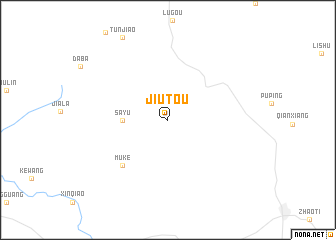 map of Jiutou